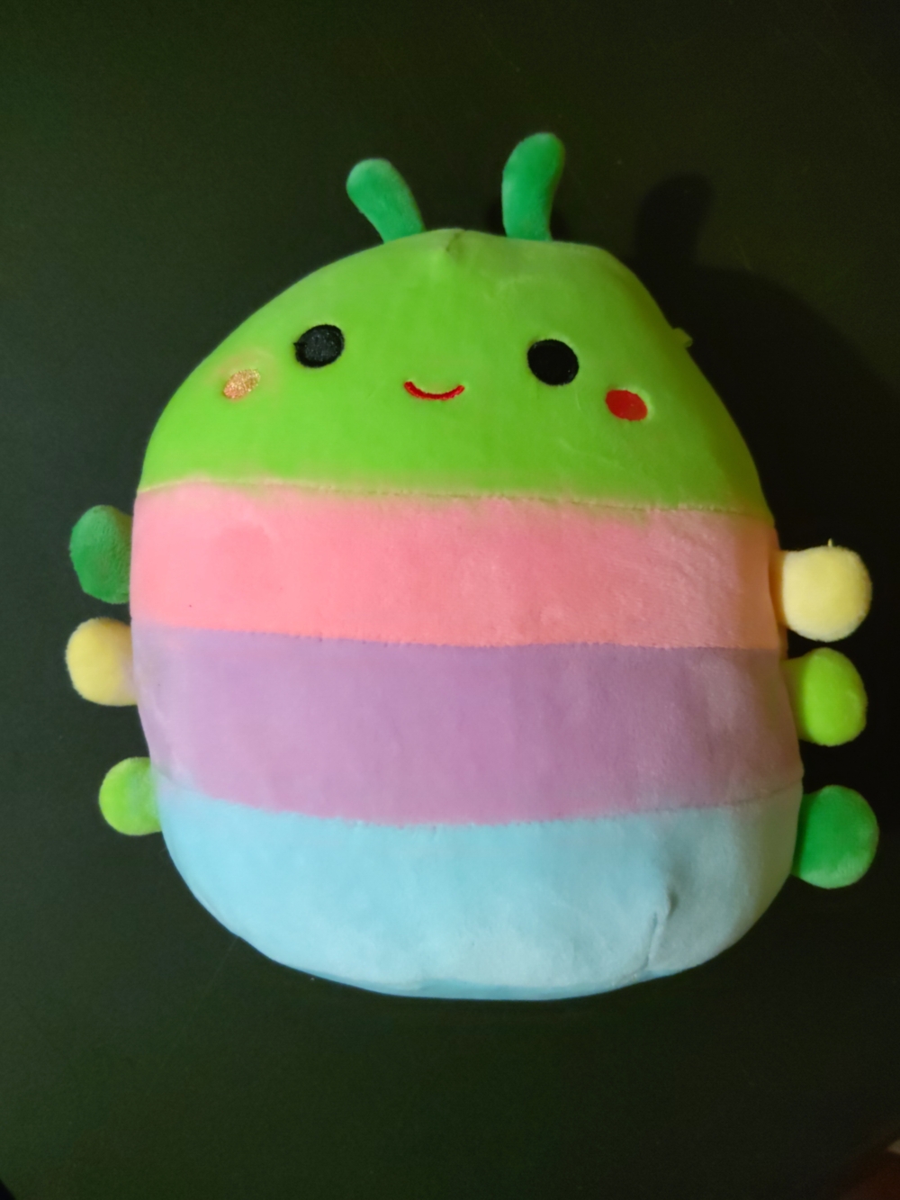 Rutabaga The Caterpillar Plush Rainbow Bug Soft Toy - Green, Pink, Purple, Blue